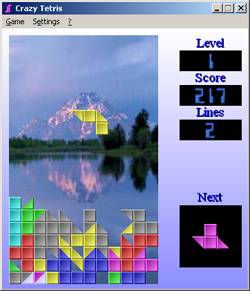 Screenshot for Crazy Tetris 2.21